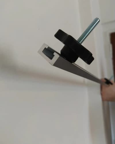 Guia T Aluminio Riel T Track Con 2 Perillas Grandes 6 Puntas