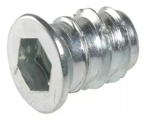 Tuerca Inserto Roscado Para Madera M10 25 Unidades