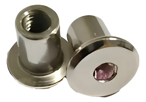 Tuerca Casquillo Allen M6 Embellecedor Acero Niquelado X 50u